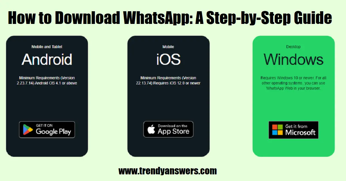 How to Download WhatsApp