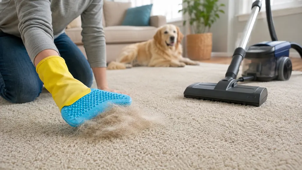 How to Remove Pet Hair from Carpet Step by Step